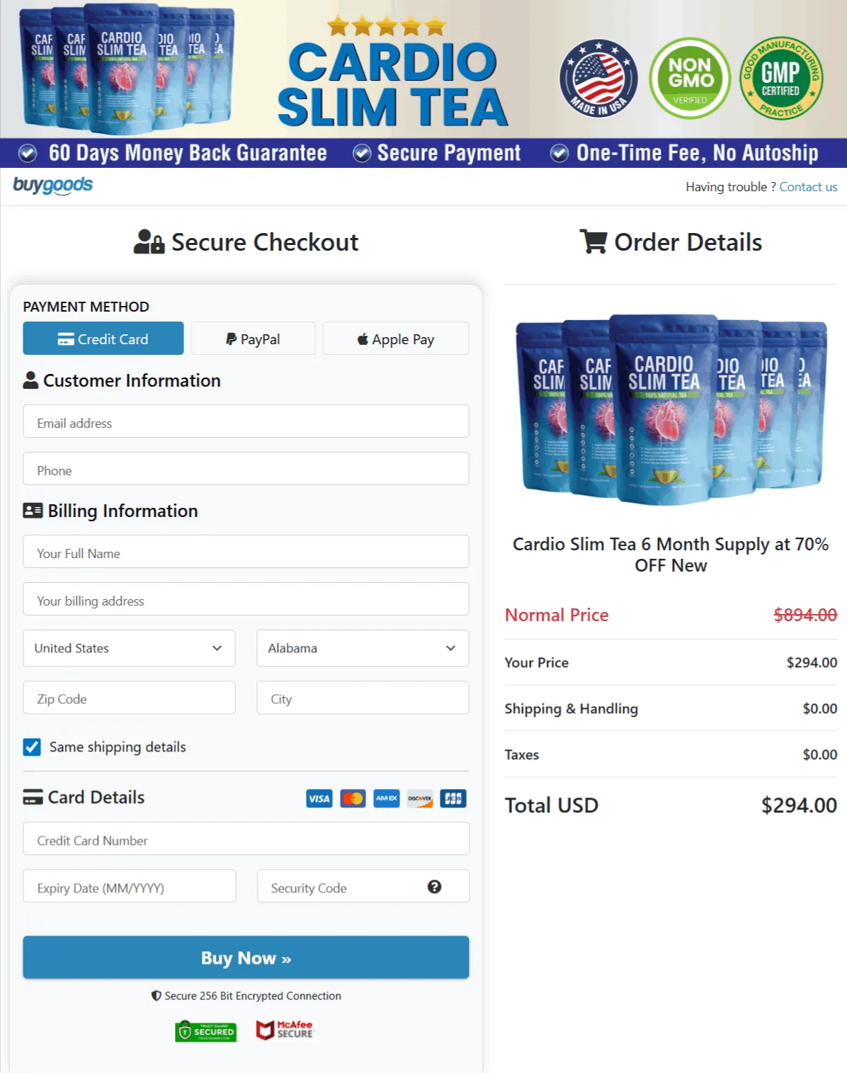Cardio Slim tea  Order